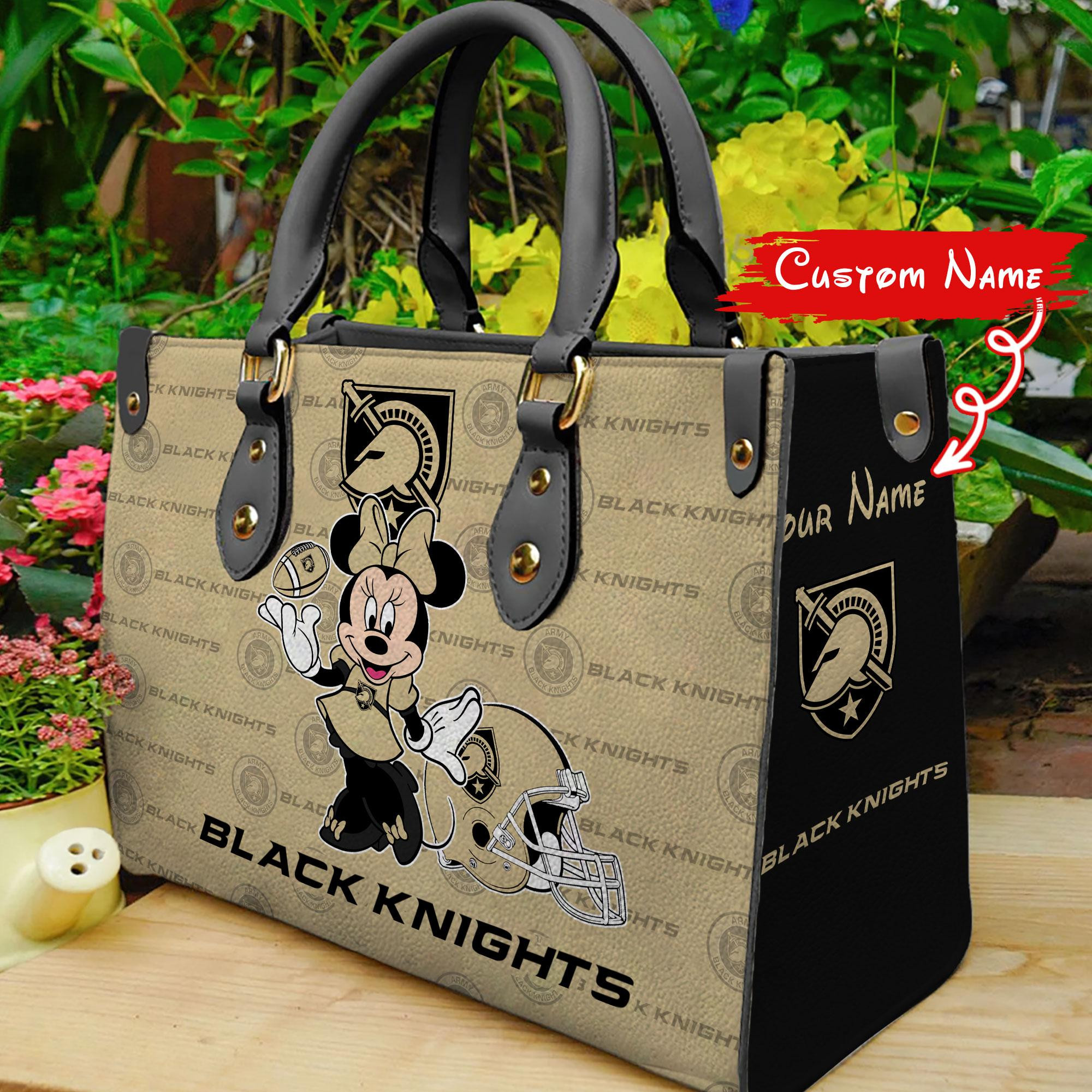 Sportswearmerch Army Black Knights NCAA x Minnie Women Leather Handbag For Fan