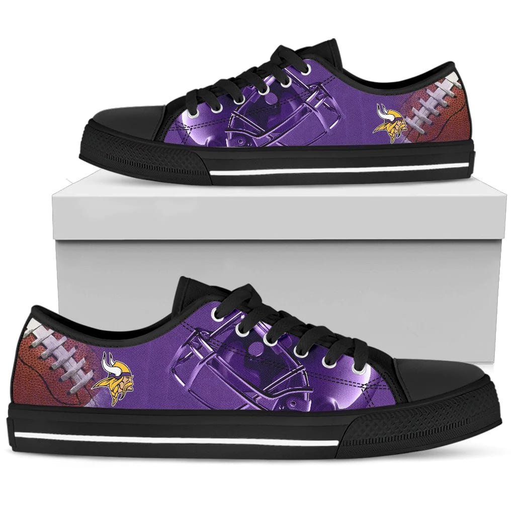 Sportswearmerch Artistic Pro Minnesota Vikings NFL Low Top Canvas Sneakers Shoes For Men And Women
