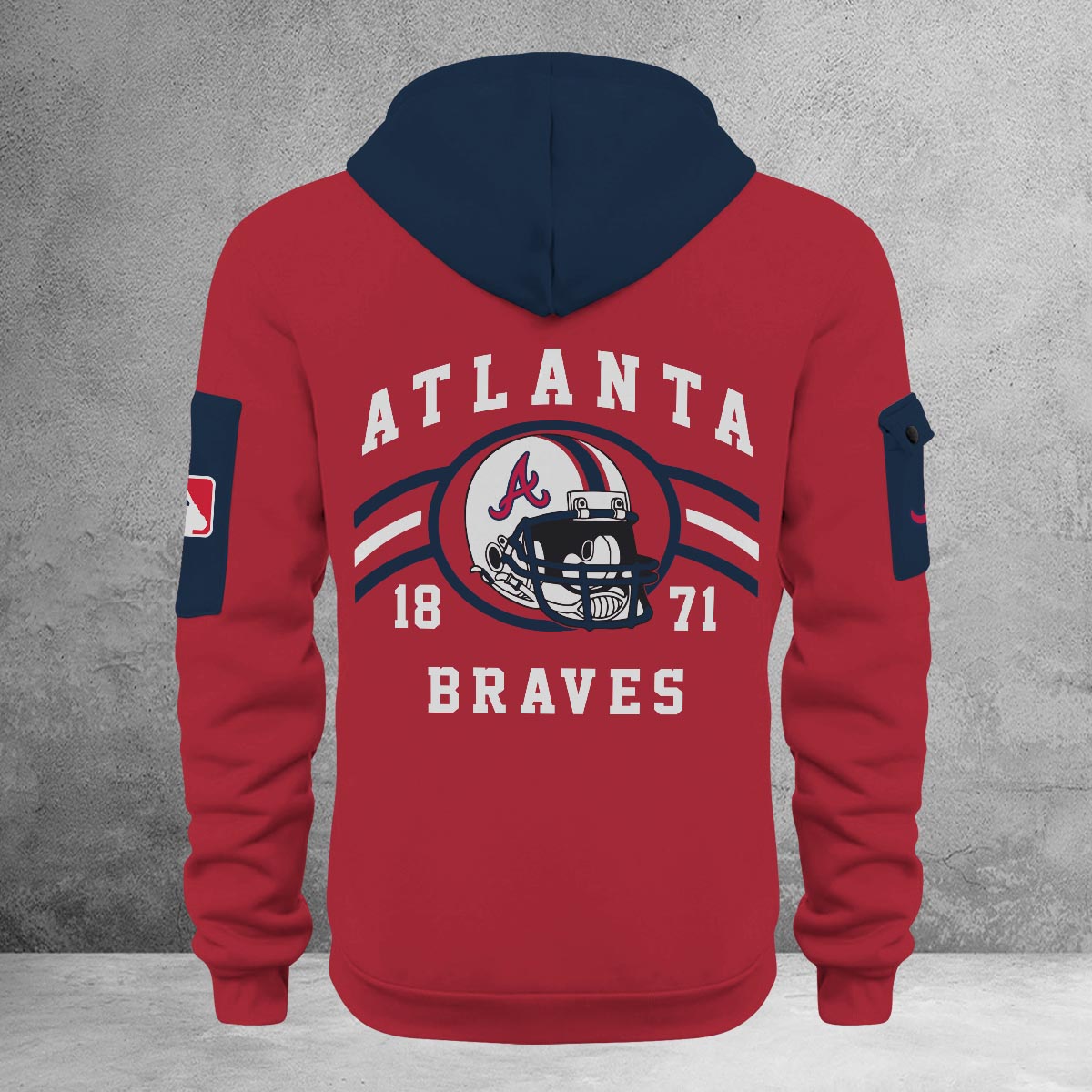 Sportswearmerch Atlanta Braves MLB Half Zip Hoodie Personalized For Fan