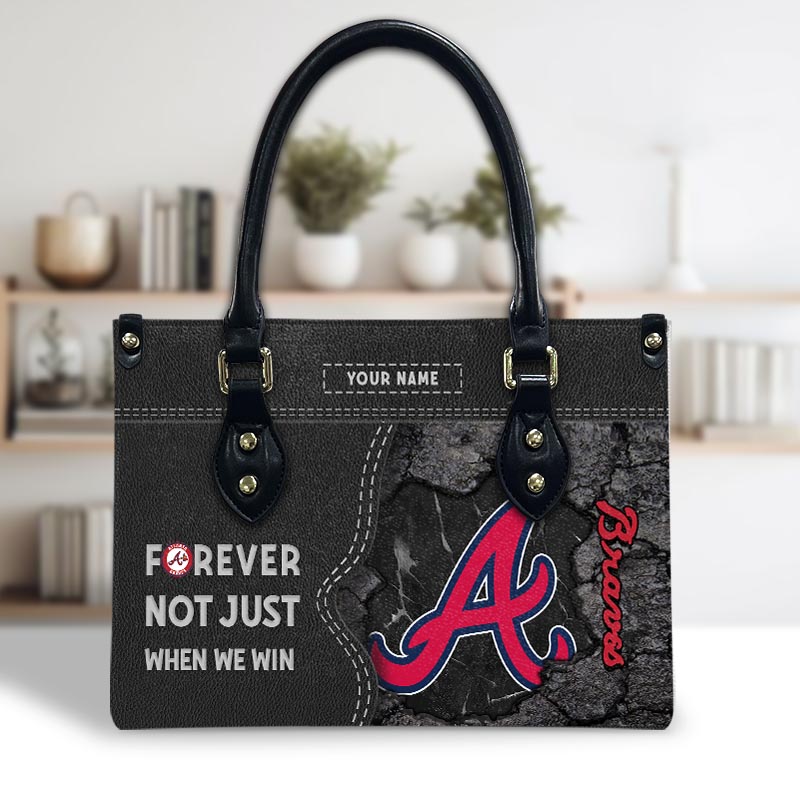 Sportswearmerch Atlanta Braves MLB Leather Handbag For Fan