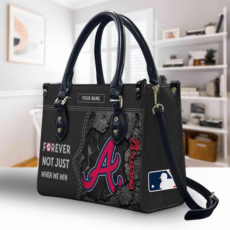 Sportswearmerch Atlanta Braves MLB Leather Handbag For Fan