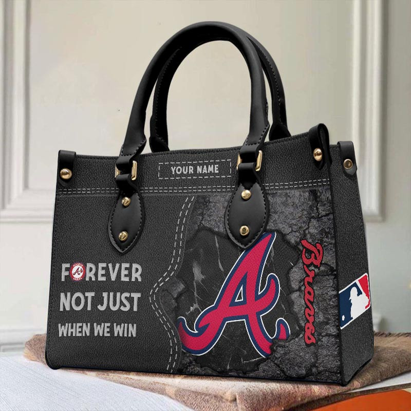 Sportswearmerch Atlanta Braves MLB Leather Handbag For Fan