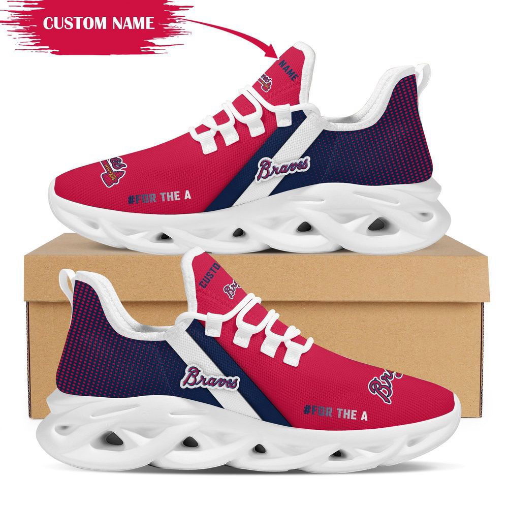 Sportswearmerch Atlanta Braves MLB Max Soul Shoes Sneakers For Men And Women