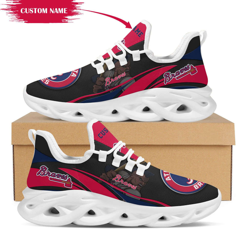 Sportswearmerch Atlanta Braves MLB Max Soul Shoes Sneakers For Men And Women