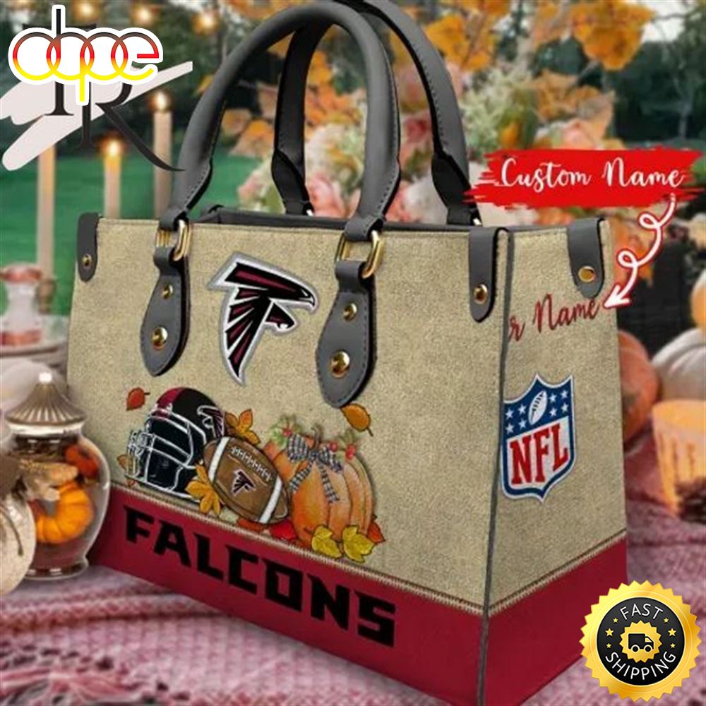 Sportswearmerch Atlanta Falcons NCAA Autumn Women Leather Hand Bag For Fan