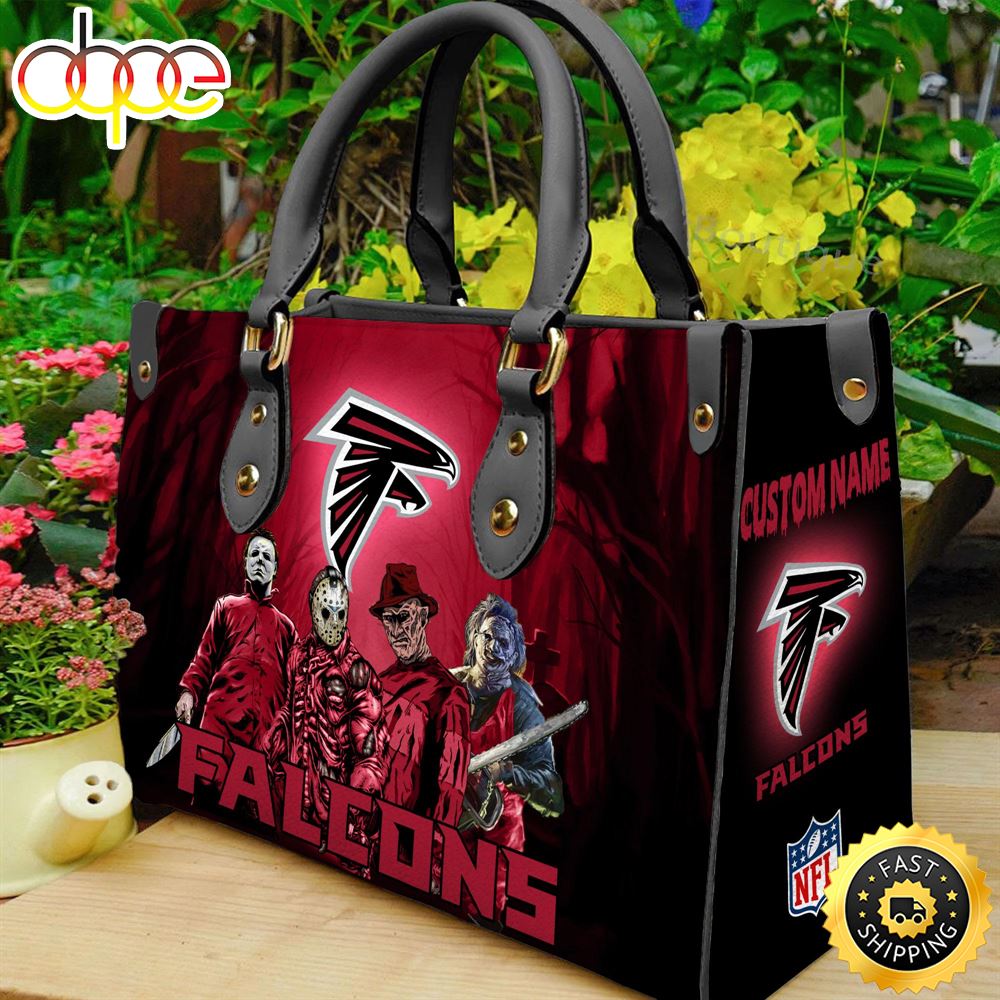 Sportswearmerch Atlanta Falcons NCAA Women Leather Hand Bag For Fan