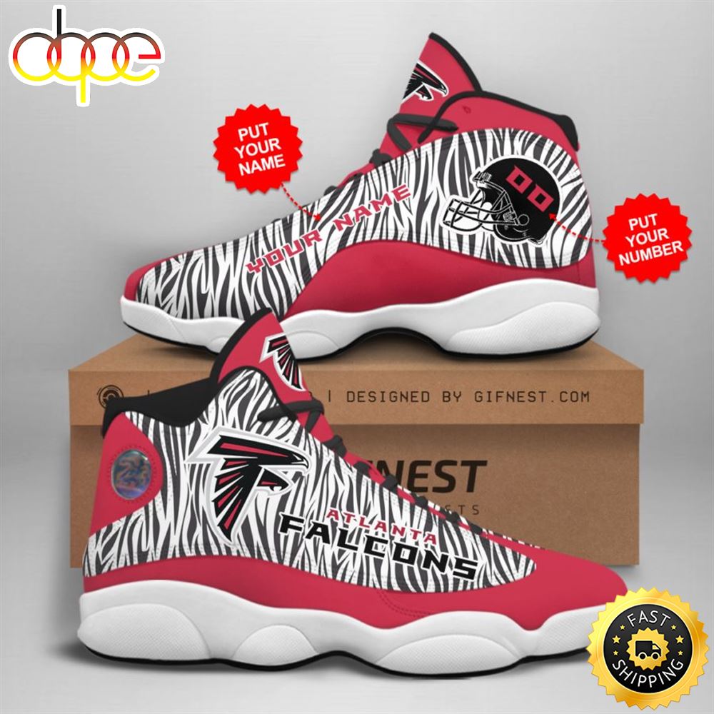 Sportswearmerch Atlanta Falcons NFL AJ13 Sneakers Shoes For Men And Women