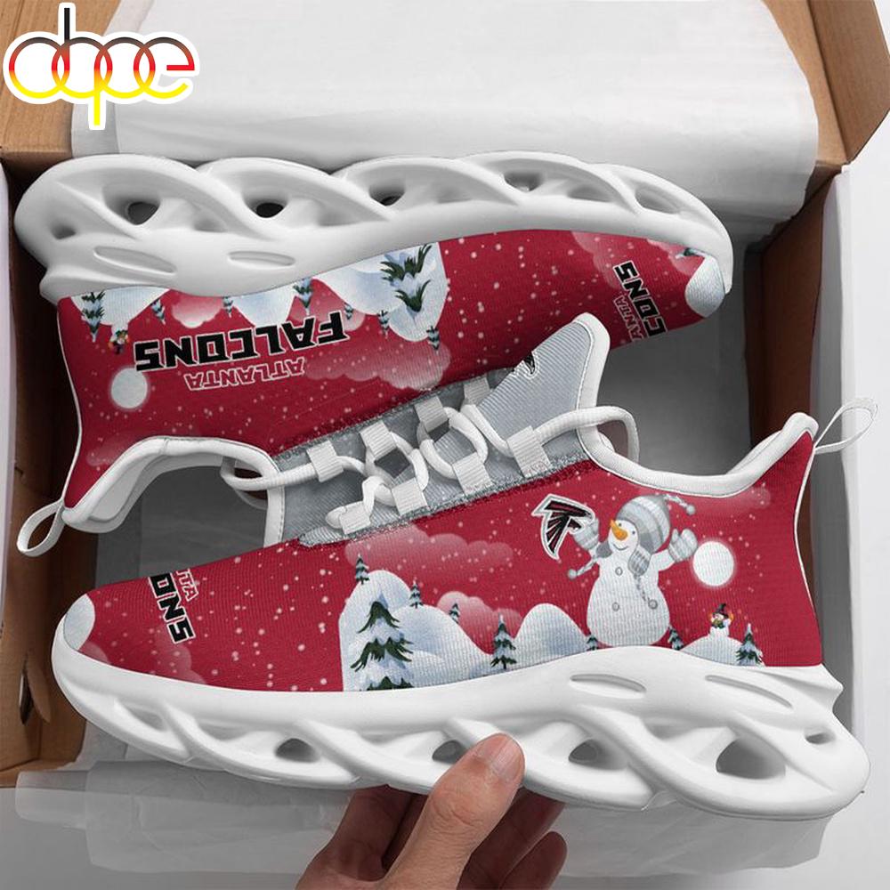 Sportswearmerch Atlanta Falcons NFL Christmas Snowman Max Soul Shoes Sneakers For Men And Women