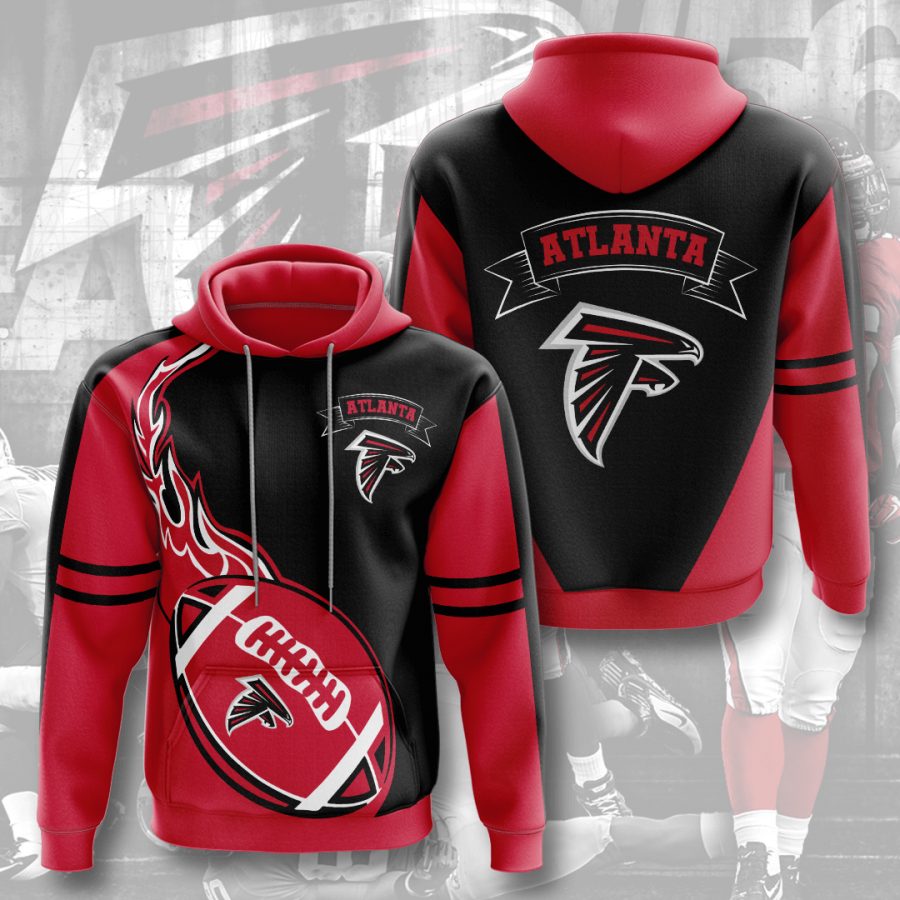 Sportswearmerch Atlanta Falcons NFL Red Fire Personalized Hoodie For Fan