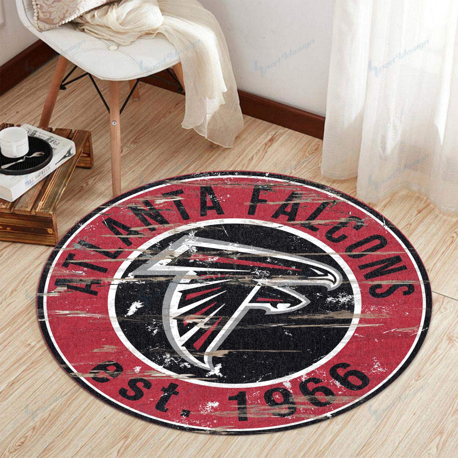 Sportswearmerch Atlanta Falcons NFL Round Rug For Fan