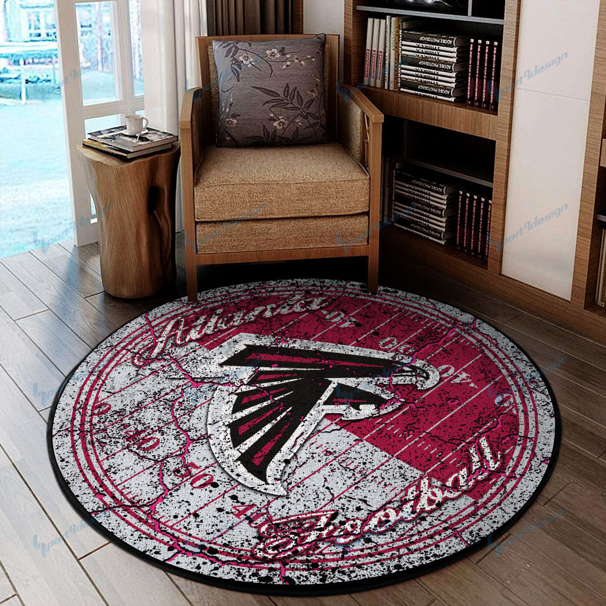 Sportswearmerch Atlanta Falcons NFL Round Rug For Fan
