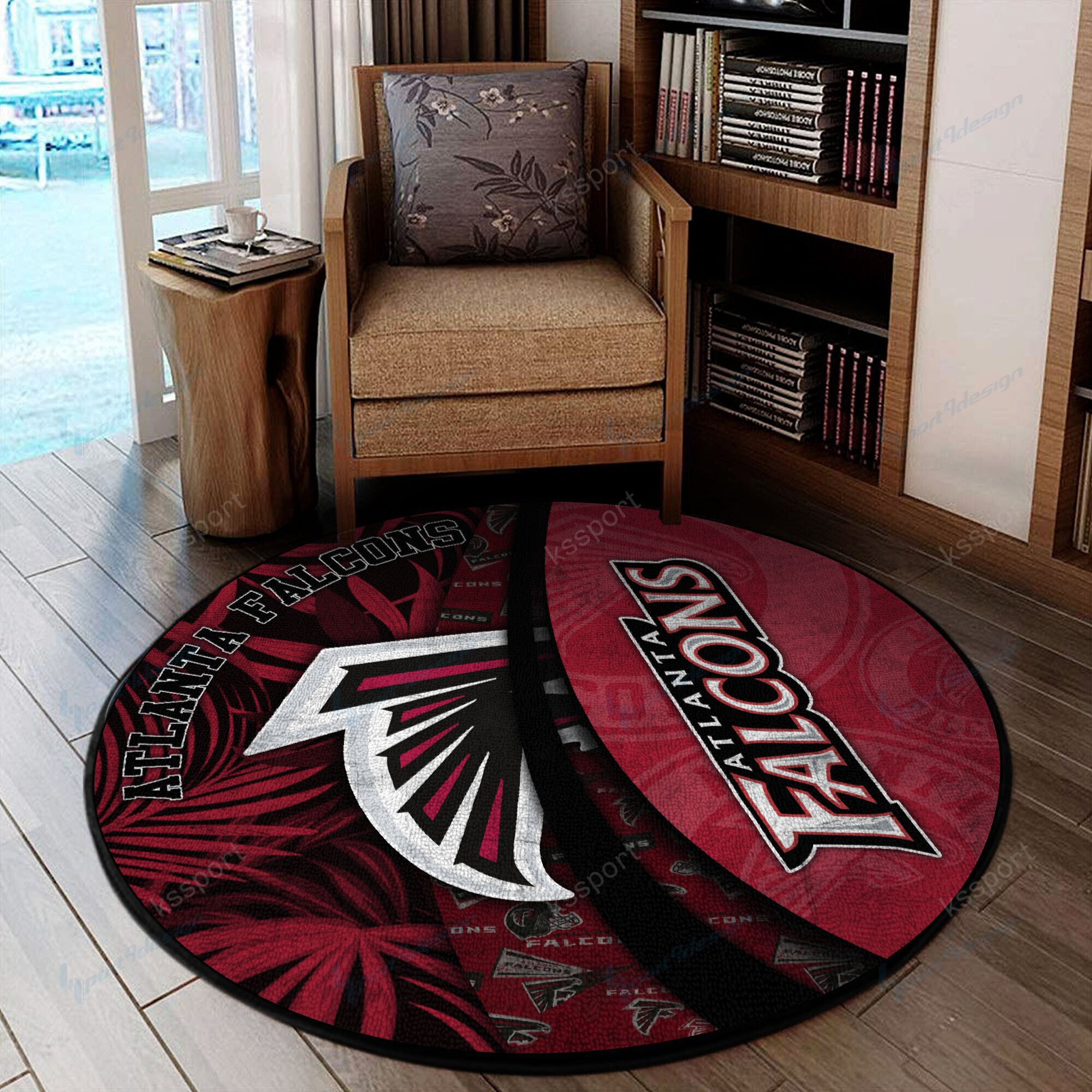 Sportswearmerch Atlanta Falcons NFL Round Rug For Fan