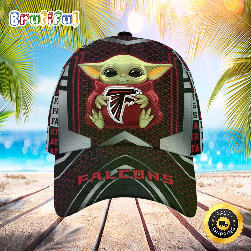 Sportswearmerch Atlanta Falcons NFL x Baby Yoda Classic Cap For Fan