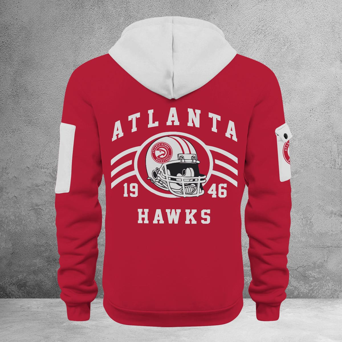Sportswearmerch Atlanta Hawks NBA Half Zip Hoodie Personalized For Fan