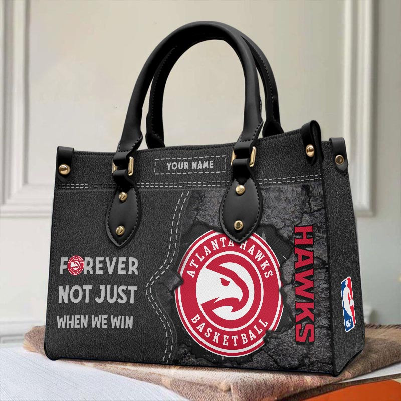 Sportswearmerch Atlanta Hawks NBA Leather Handbag For Fan