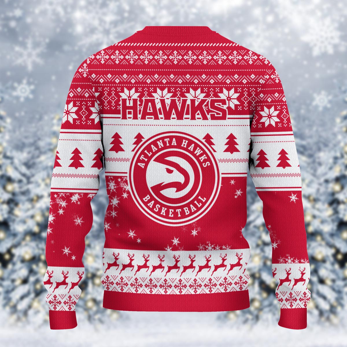 Sportswearmerch Atlanta Hawks NBA x Grinch Christmas Ugly Sweater For Fans