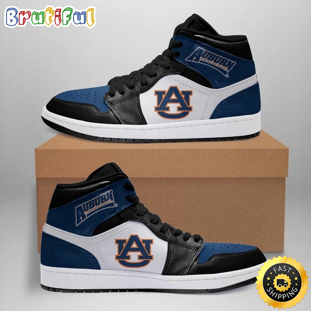 Sportswearmerch Auburn Tigers NCAA AJ1 High Sneakers Shoes For Men And Women