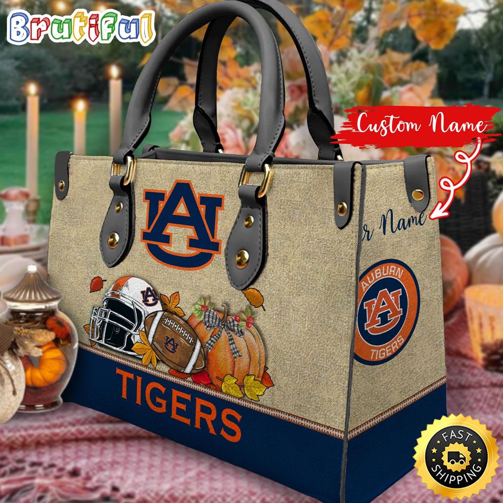 Sportswearmerch Auburn Tigers NCAA Autumn Leather Handbag For Fan