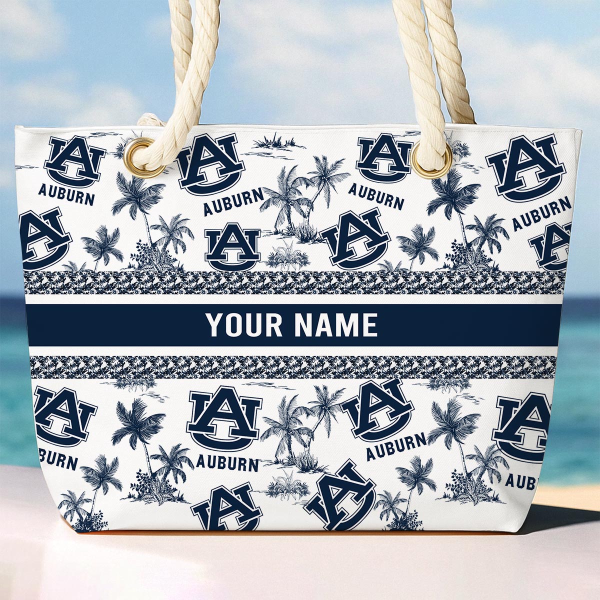 Sportswearmerch Auburn Tigers NCAA Beach Bag For Fan