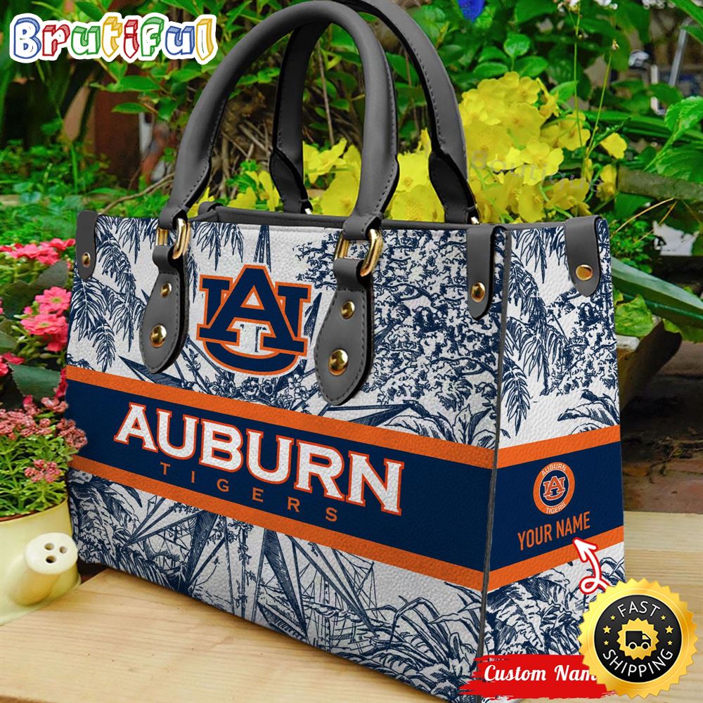 Sportswearmerch Auburn Tigers NCAA Leather HandBag For Fan