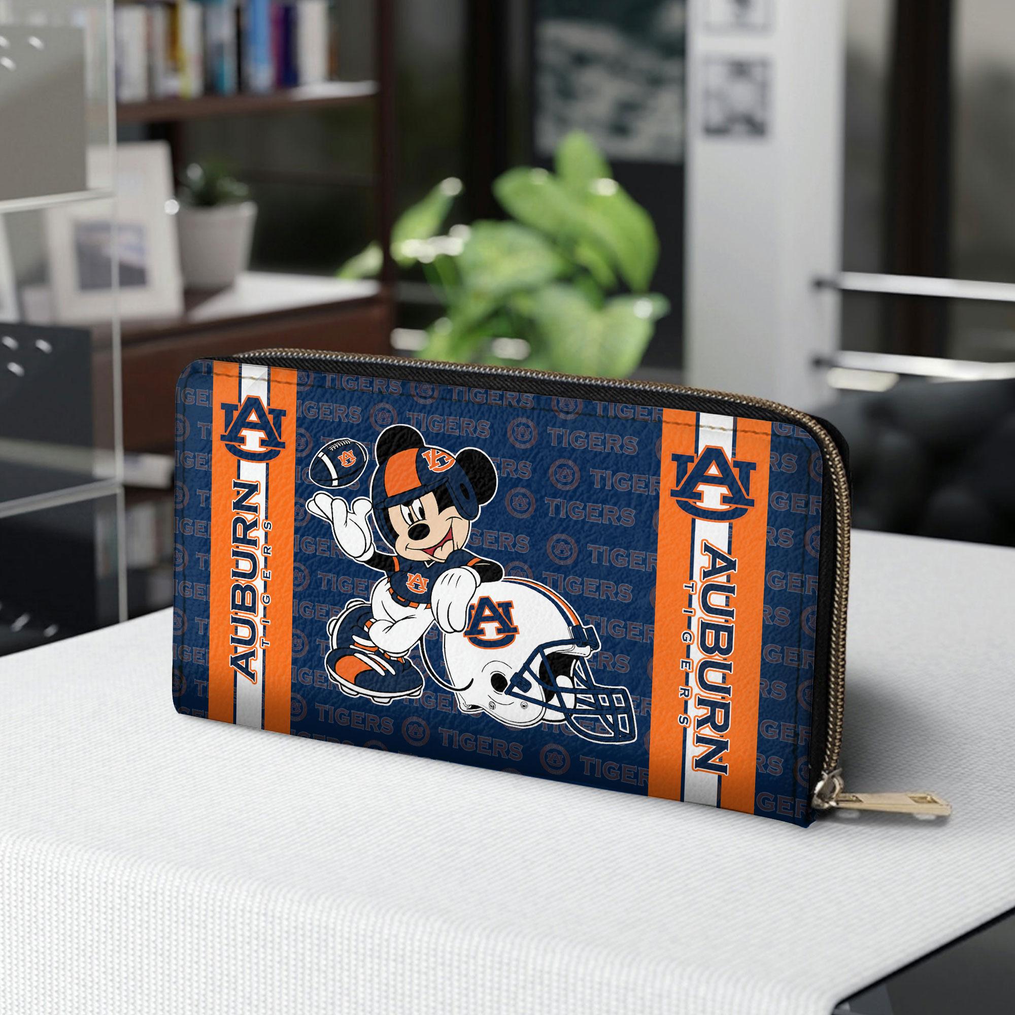Sportswearmerch Auburn Tigers NCAA x Mickey Women Leather Handbag For Fan