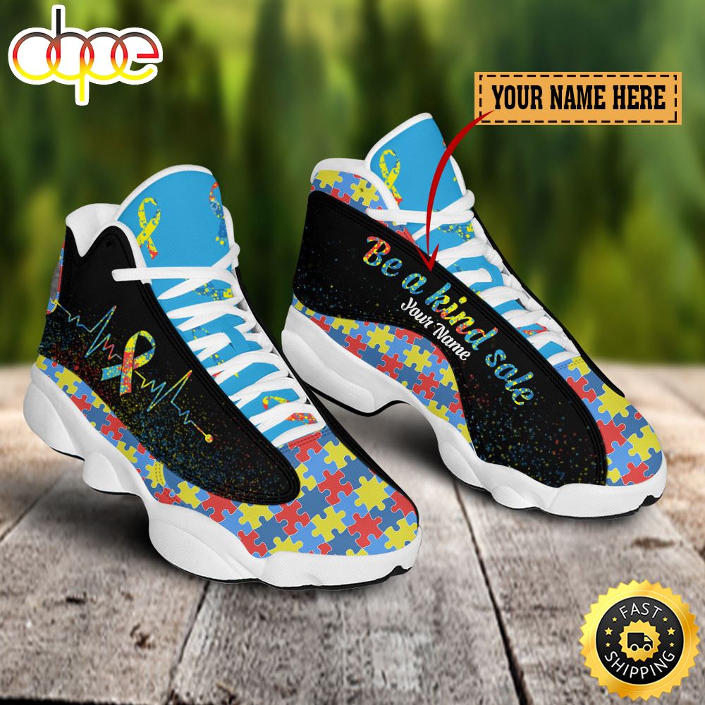 Sportswearmerch Autism Be A Kind Sole AJ13 Sneakers Shoes For Men And Women