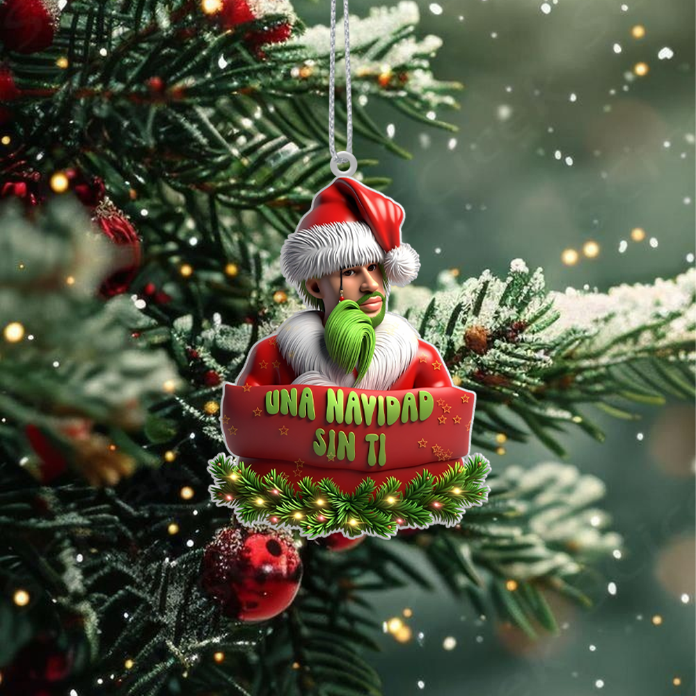 Sportswearmerch Bad Bunny x Christmas Acrylic Ornament Gift For Fans