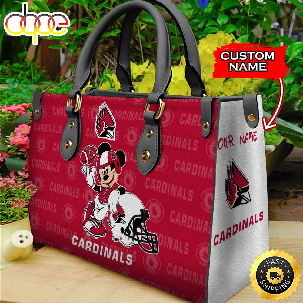 Sportswearmerch Ball State Cardinals NCAA Mickey Leather Bag For Fan