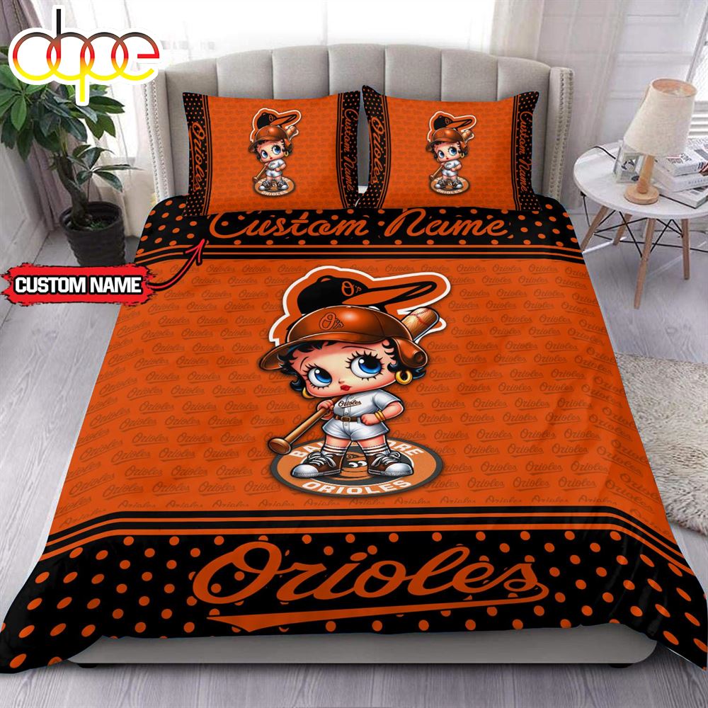 Sportswearmerch Baltimore Orioles MLB Baseball Bedding Set For Fan