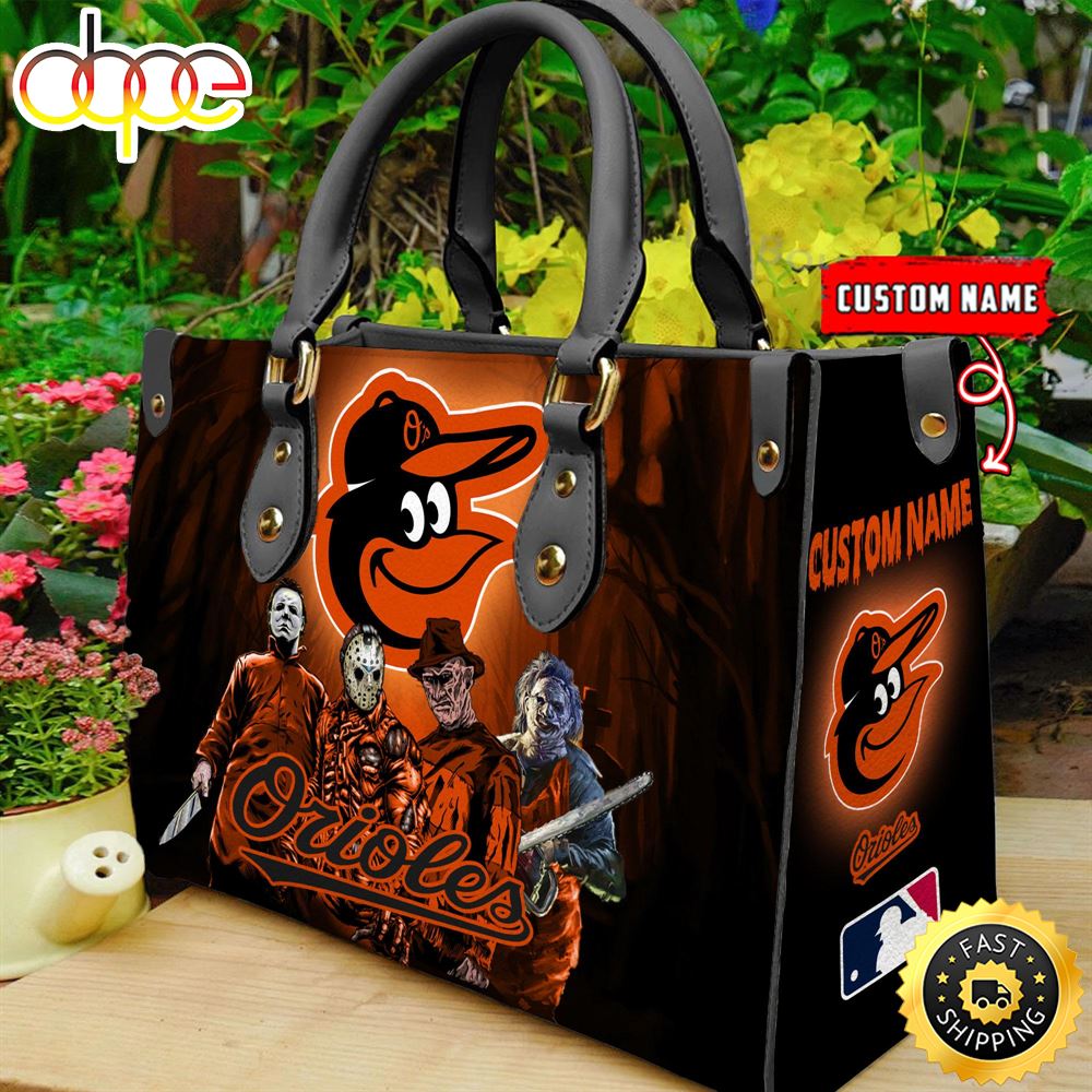 Sportswearmerch Baltimore Orioles MLB Women Leather Hand Bag For Fan