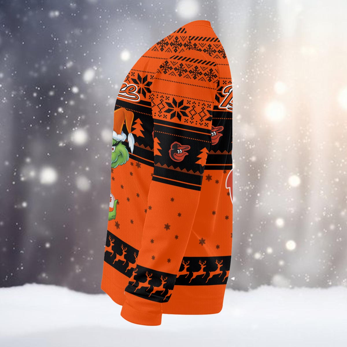 Sportswearmerch Baltimore Orioles MLB x Grinch Christmas Ugly Sweater For Fans