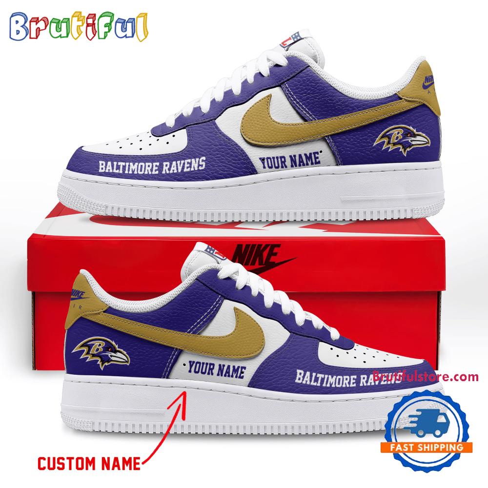 Sportswearmerch Baltimore Ravens NFL Air Low-Top Shoes For Men And Women