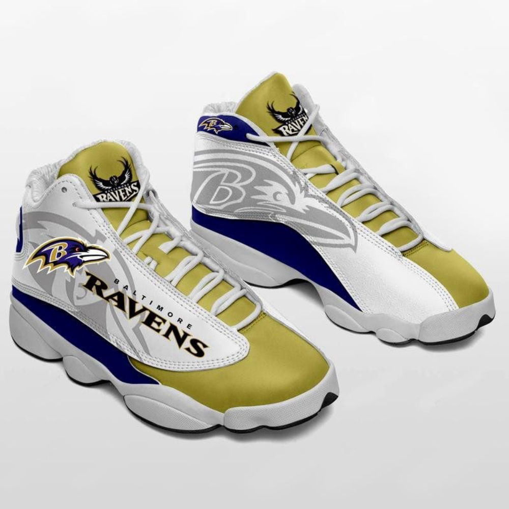 Sportswearmerch Baltimore Ravens NFL AJ13 Sneakers Shoes For Men And Women