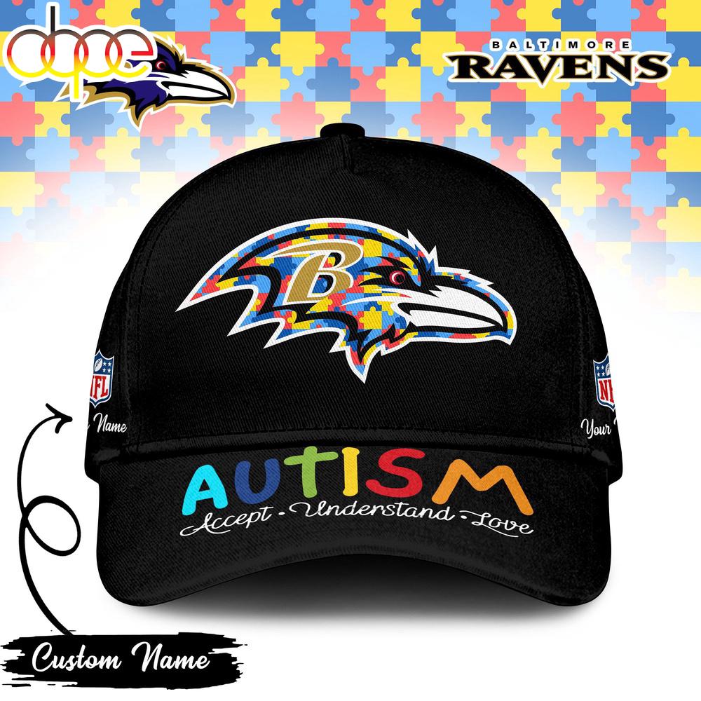 Sportswearmerch Baltimore Ravens NFL Autism Classic Cap For Fan