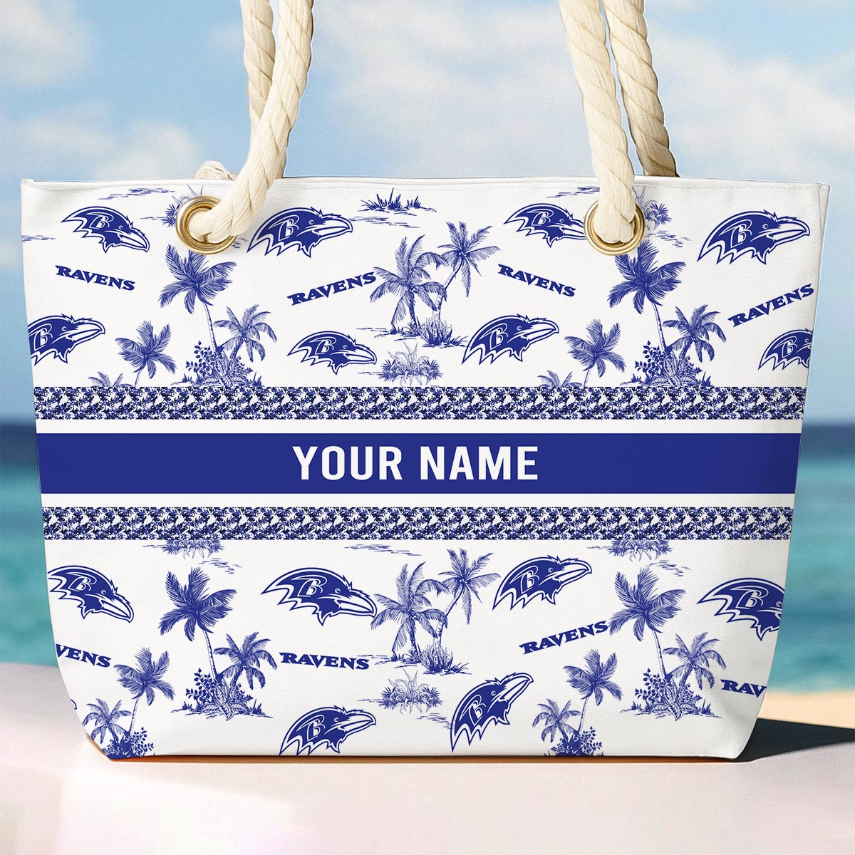Sportswearmerch Baltimore Ravens NFL Beach Bag For Fan