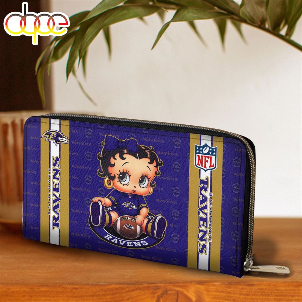 Sportswearmerch Baltimore Ravens NFL Betty Boop Clutch Pure For Fan