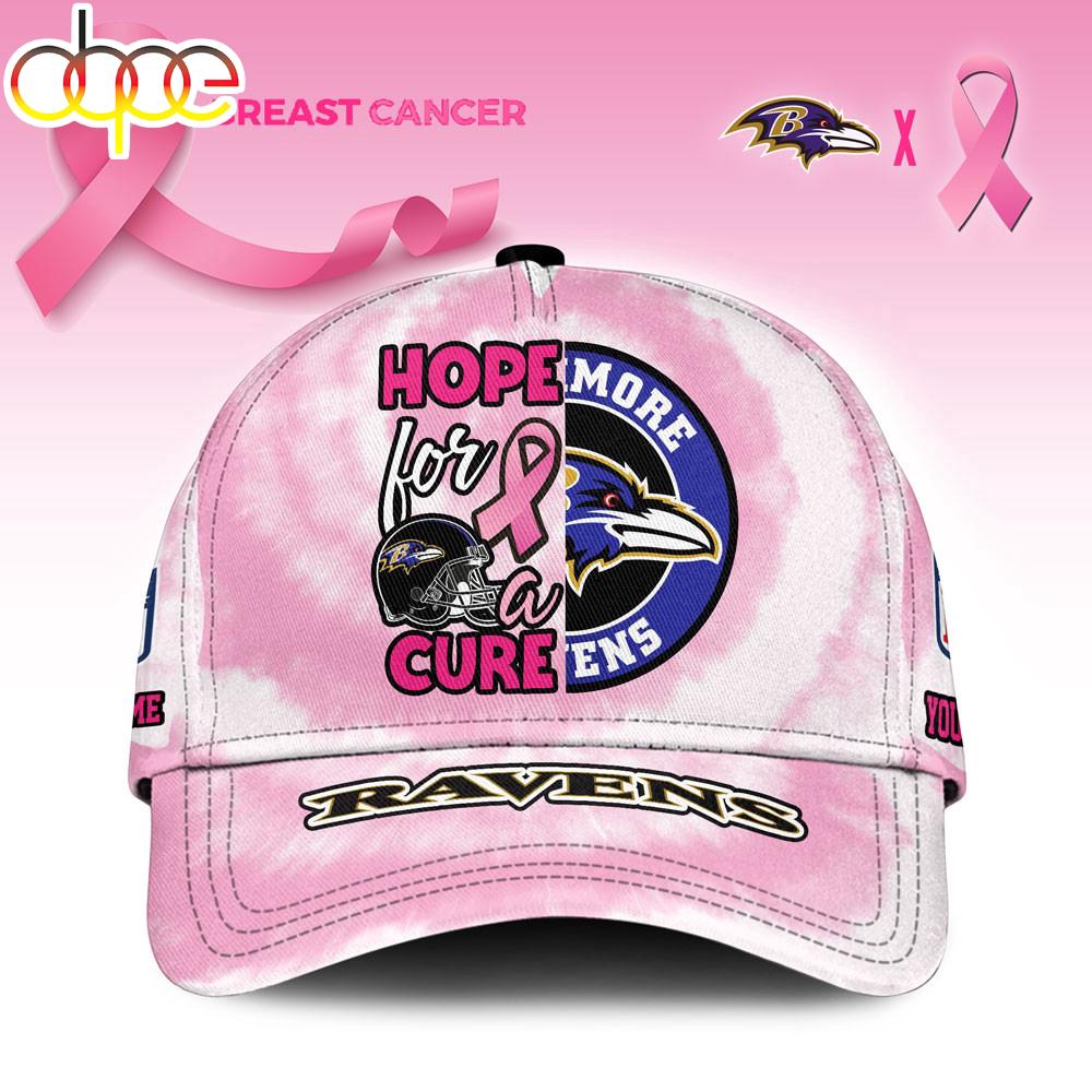 Sportswearmerch Baltimore Ravens NFL Breast Cancer Awareness Classic Cap For Fan