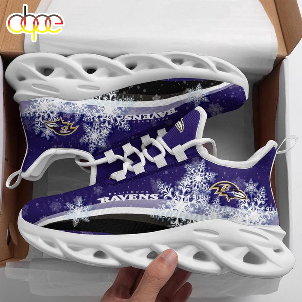 Sportswearmerch Baltimore Ravens NFL Christmas Snow Max Soul Shoes Sneakers For Men And Women