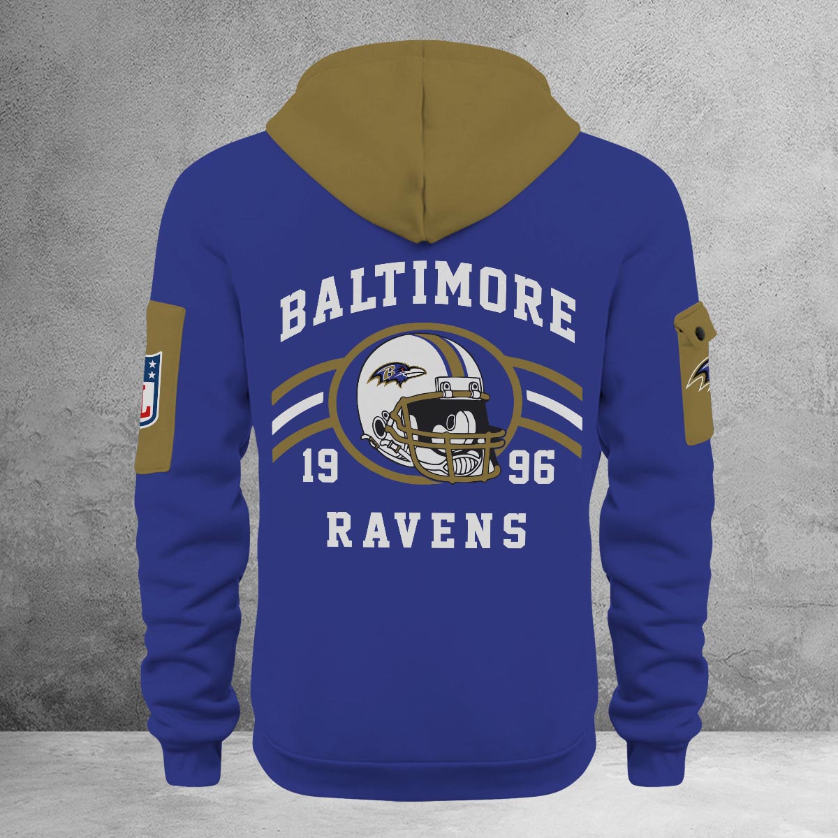 Sportswearmerch Baltimore Ravens NFL Half Zip Hoodie For Fan