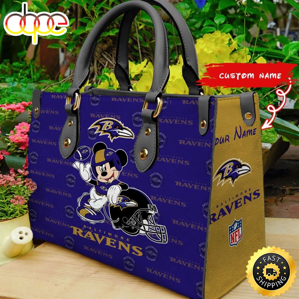 Sportswearmerch Baltimore Ravens NFL Leather Bag For Fan