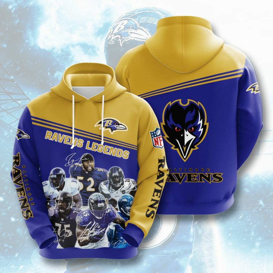 Sportswearmerch Baltimore Ravens NFL Legends Personalized Hoodie For Fan