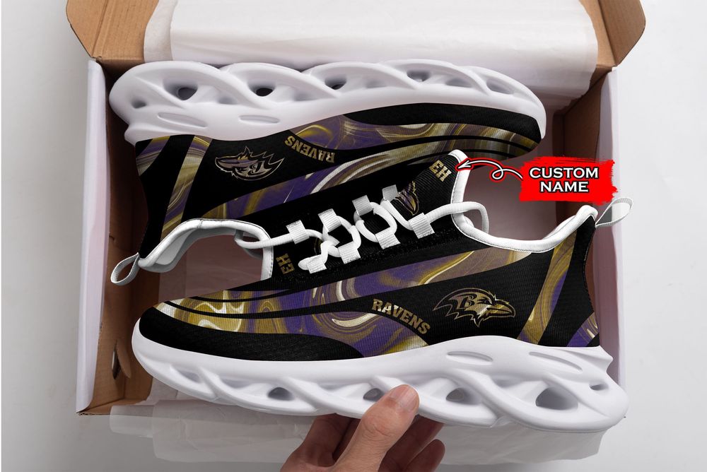 Sportswearmerch Baltimore Ravens NFL Max Soul Shoes Sneakers For Men And Women