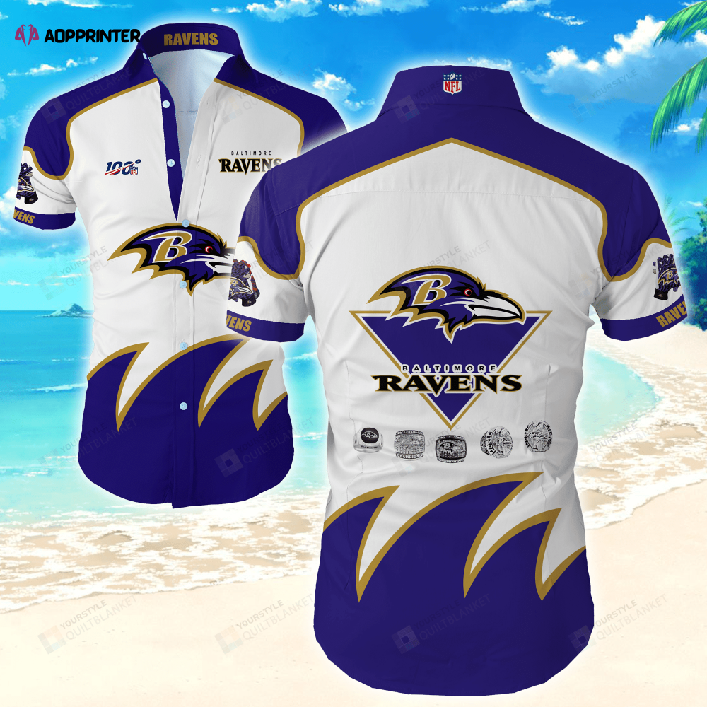 Sportswearmerch Baltimore Ravens NFL Personalized Hawaiian Shirt For Fan
