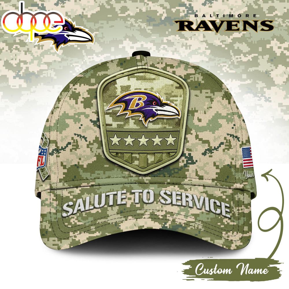 Sportswearmerch Baltimore Ravens NFL Salute To Service Classic Cap For Fan