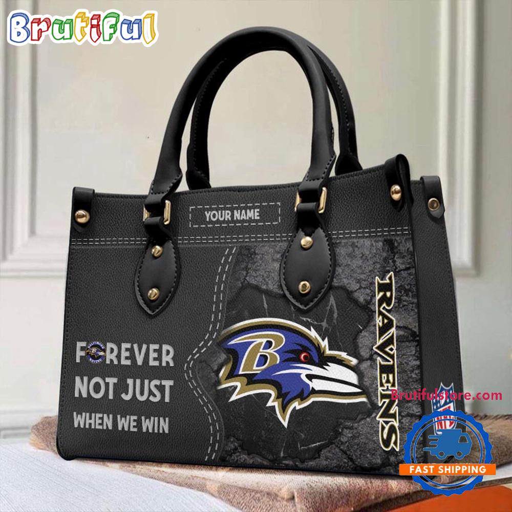 Sportswearmerch Baltimore Ravens NFL Women's Leather Bag For Fan