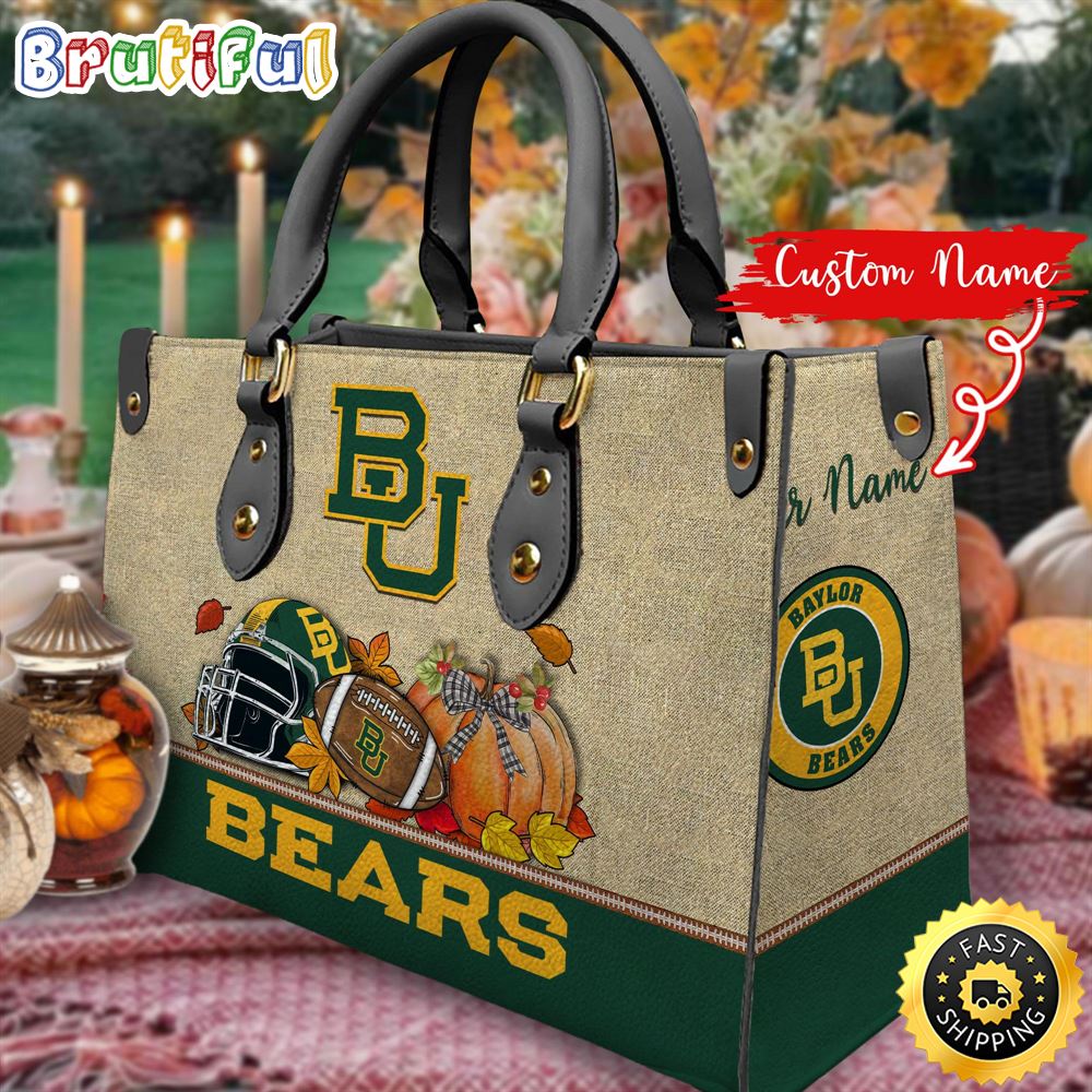 Sportswearmerch Baylor Bears NCAA Autumn Leather Handbag For Fan