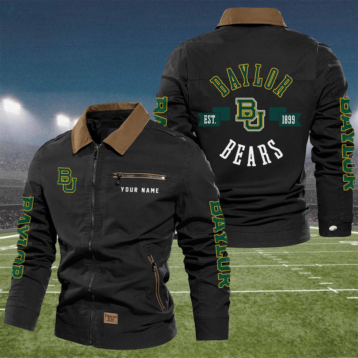 Sportswearmerch Baylor Bears NCAA Lapel Jacket For Fan