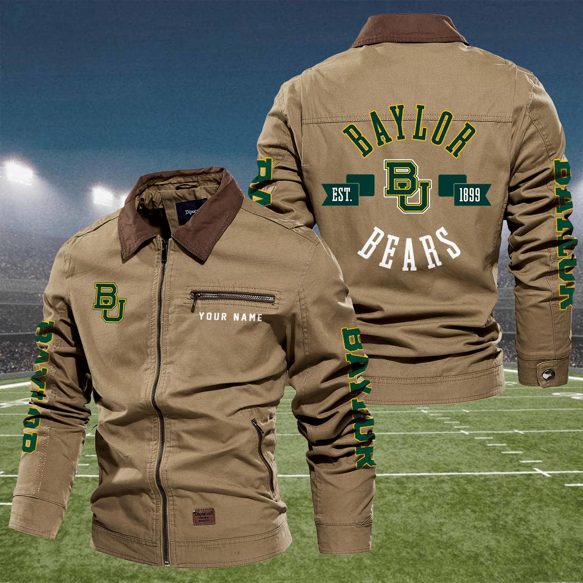 Sportswearmerch Baylor Bears NCAA Lapel Jacket For Fan