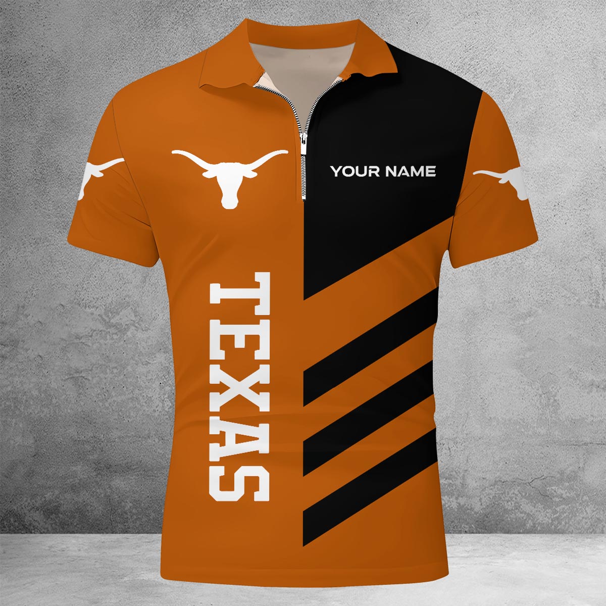 Sportswearmerch Baylor Bears NCAA Lapel Zip Polo Shirt For Fan