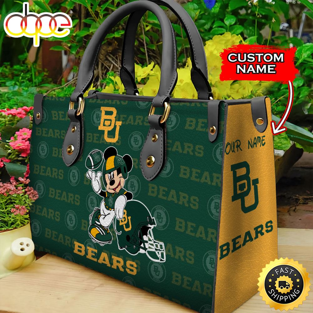 Sportswearmerch Baylor Bears NCAA Mickey Leather Bag For Fan